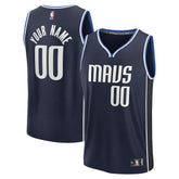 Dallas Mavericks Fast Break Custom Jersey for sale Statement Editi- Navy | Fanatics outlet