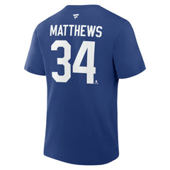 Auston Matthews Toronto Maple Leafs Fanatics Authentic Stack Name & Number T-Shirt - Blue - NHL 202539690