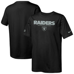 Nike Las Vegas Raiders Youth Sideline Team Issue T-Shirt Black