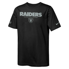 Nike Las Vegas Raiders Youth Sideline Team Issue T-Shirt Black