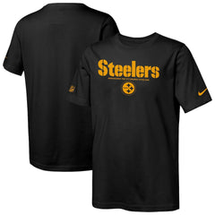 Nike Pittsburgh Steelers Youth Sideline Team Issue T-Shirt Black