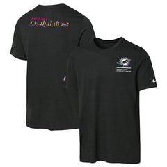 Nike Miami Dolphins Youth 2025 NFL Crucial Catch Tri-Blend Dri-FIT T-Shirt Black