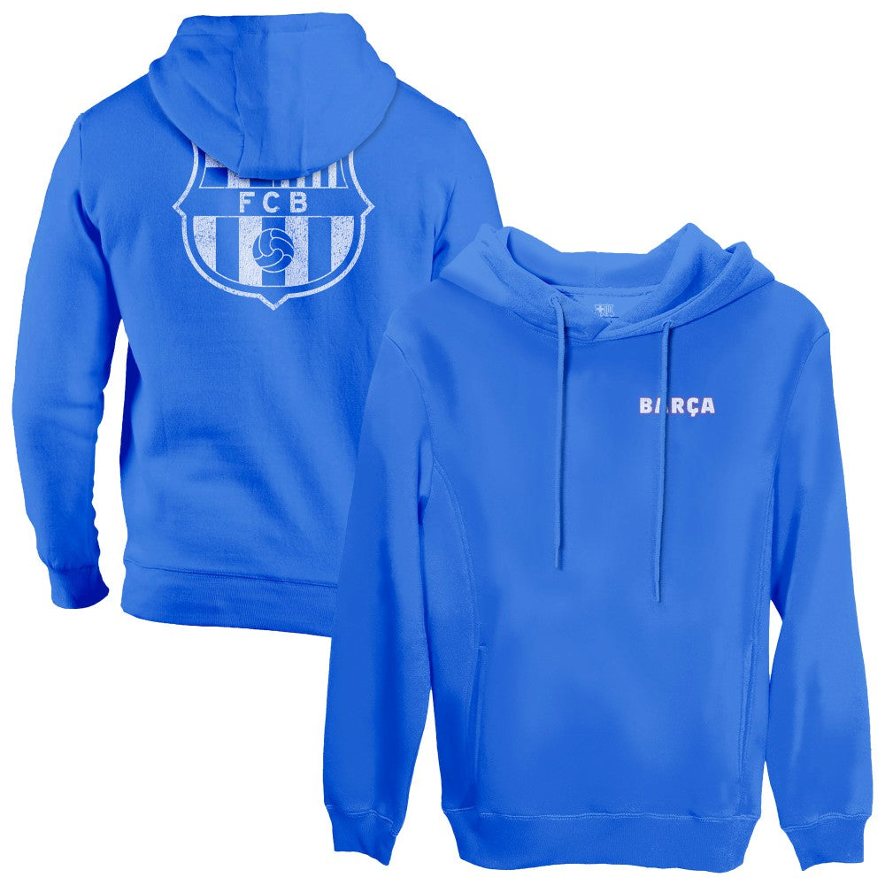 Barcelona 1863FC Wordmark Fleece Pullover Hoodie Blue
