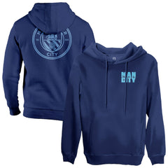 Manchester City 1863FC Wordmark Fleece Pullover Hoodie Navy