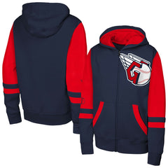 Cleveland Guardians Outerstuff Youth Stadium Colorblock Full-Zip Hoodie - Navy - MLB Sale