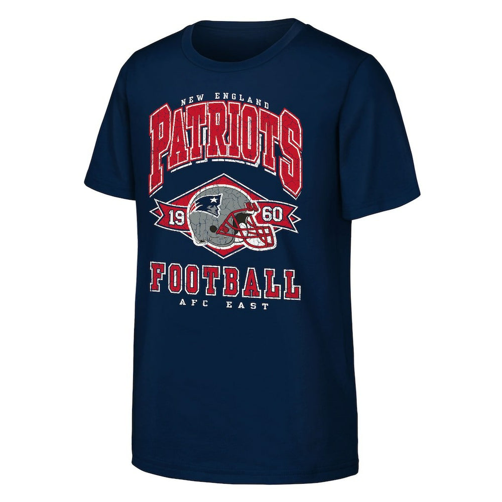 New England Patriots Outerstuff Youth Kick Off T-Shirt Navy