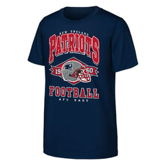 New England Patriots Outerstuff Youth Kick Off T-Shirt Navy