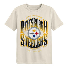 Pittsburgh Steelers Outerstuff Youth Huddle T-Shirt Cream