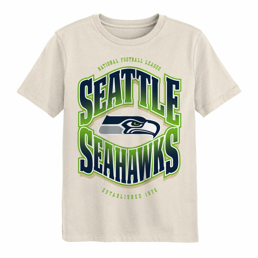 Seattle Seahawks Outerstuff Youth Huddle T-Shirt Cream