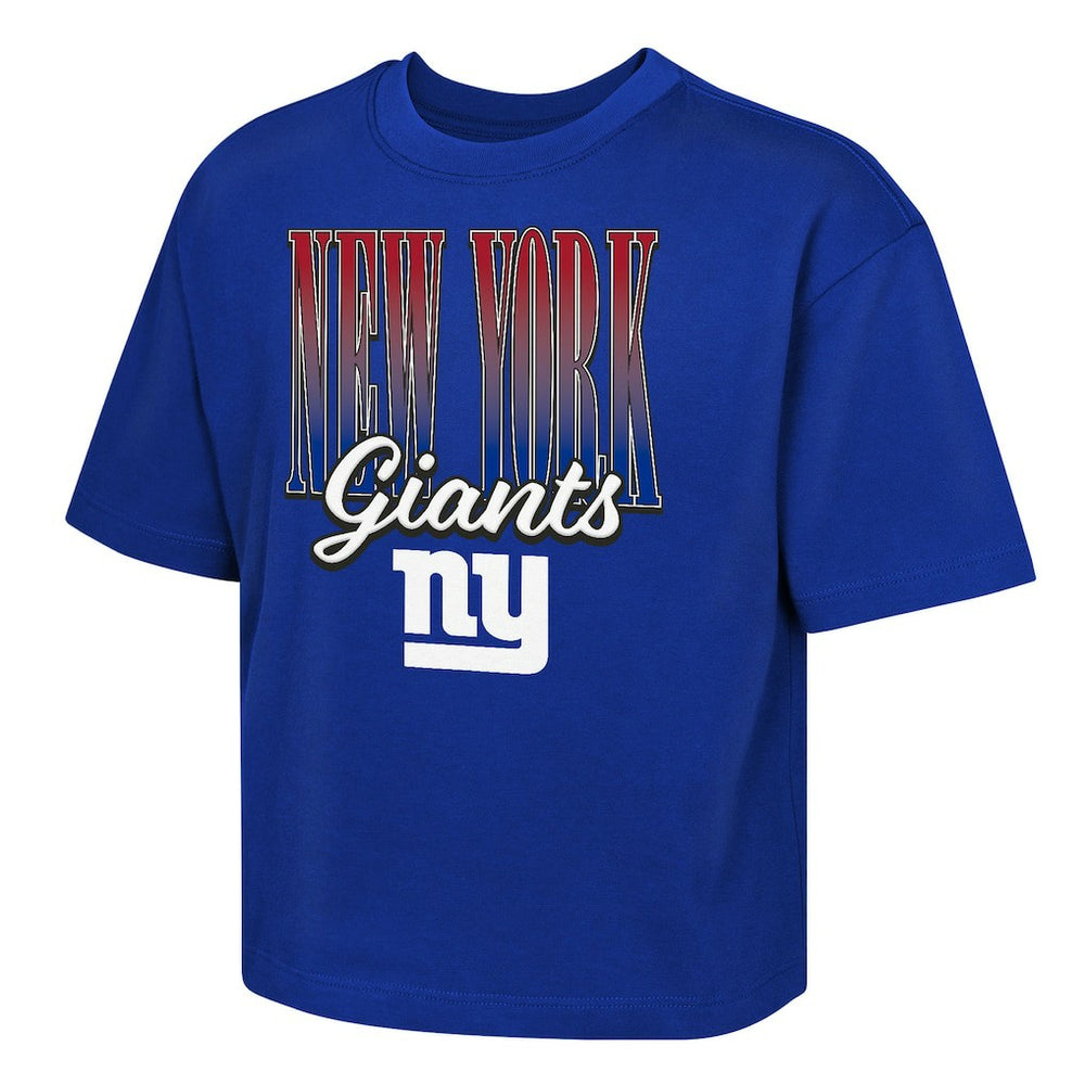 New York Giants Outerstuff Girls Youth Big City Boxy T-Shirt Royal