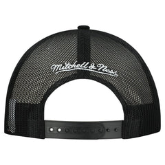 Chicago Blackhawks Mitchell & Ness Gridlock Trucker Adjustable Hat - White/Black - NHL 202545045