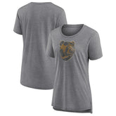 Boston Bruins Women's Slow Whistle Tri-Blend T-Shirt - Gray - NHL 202545072