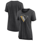 Pittsburgh Penguins Women's Slow Whistle Tri-Blend T-Shirt - Gray - NHL 202545073
