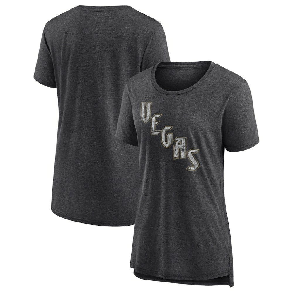 Vegas Golden Knights Women's Slow Whistle Tri-Blend T-Shirt - Gray - NHL 202545075