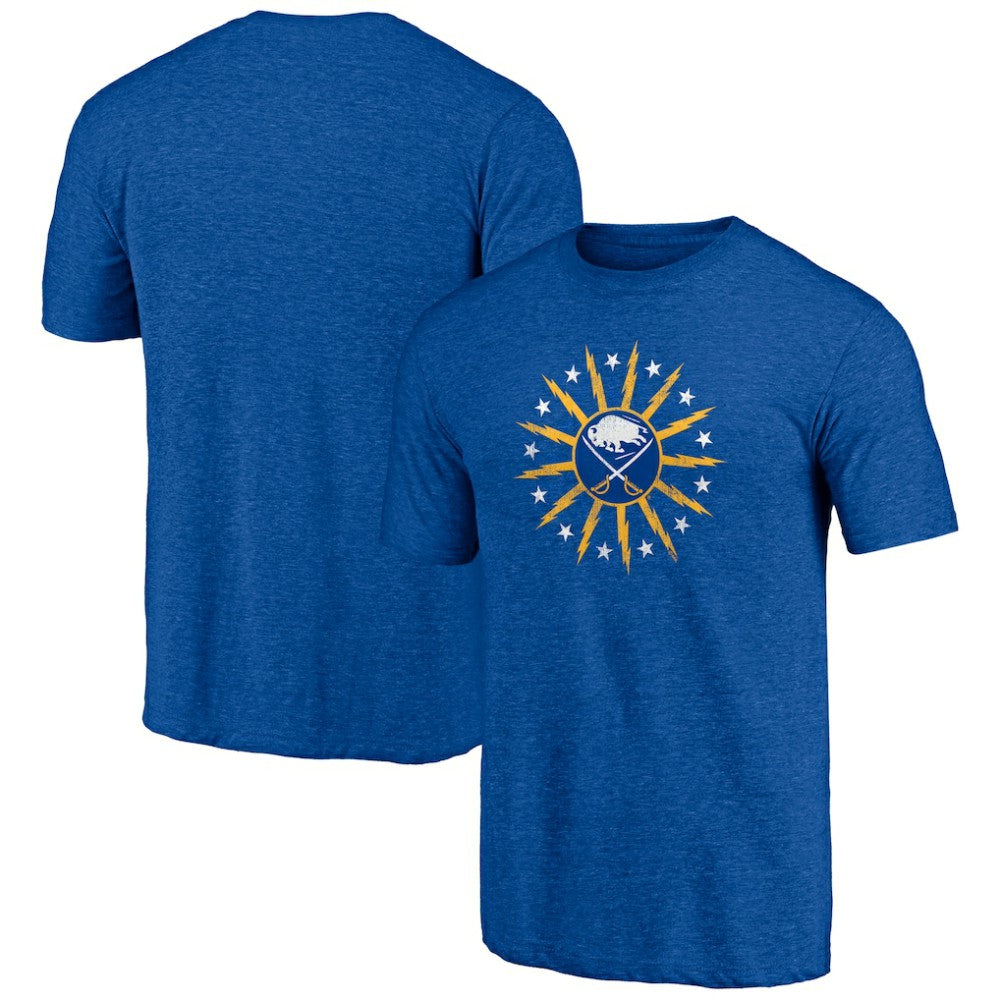 Buffalo Sabres Shoot to Score Tri-Blend T-Shirt - Royal - NHL 202545418