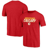Calgary Flames Shoot to Score Tri-Blend T-Shirt - Red - NHL 202545425