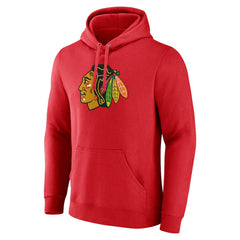 Chicago Blackhawks Primary Logo Pullover Hoodie - Red - NHL 202545438