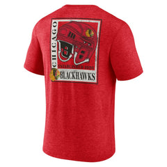 Chicago Blackhawks Earnest Will Tri-Blend T-Shirt - Red - NHL 202545445