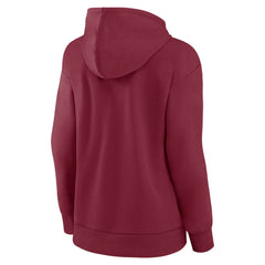 Colorado Avalanche Women's Primary Logo Pullover Hoodie - Burgundy - NHL 202545448