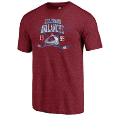 Colorado Avalanche Line Shift Tri-Blend T-Shirt - Burgundy - NHL 202545450