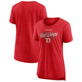 Detroit Red Wings Women's Hit the Ice Tri-Blend T-Shirt - Red - NHL 202545468