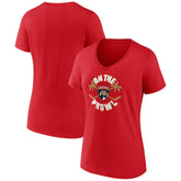 Florida Panthers Women's Active Edge V-Neck T-Shirt - Red - NHL 202545484