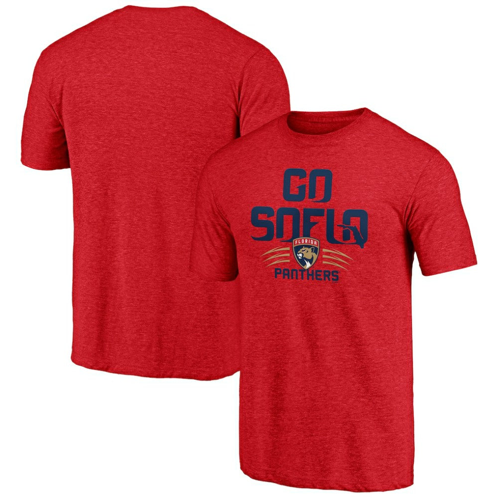Florida Panthers Shoot to Score Tri-Blend T-Shirt - Red - NHL 202545485