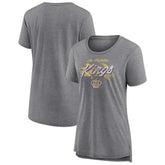 Los Angeles Kings Women's Hit the Ice Tri-Blend T-Shirt - Gray - NHL 202545490
