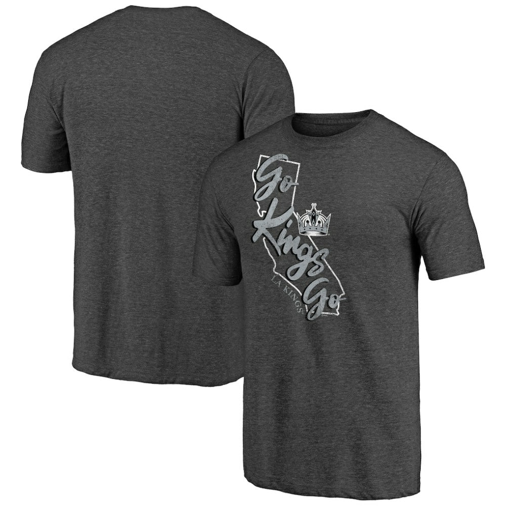 Los Angeles Kings Shoot to Score Tri-Blend T-Shirt - Charcoal - NHL 202545491
