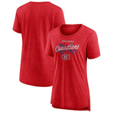 Montreal Canadiens Women's Hit the Ice Tri-Blend T-Shirt - Red - NHL 202545503