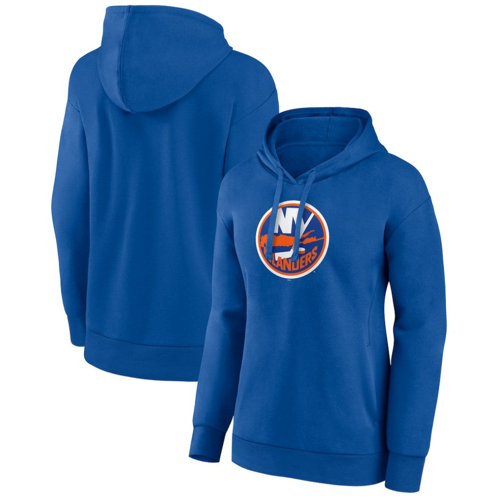 New York Islanders Women's Primary Logo Pullover Hoodie - Royal - NHL 202545529