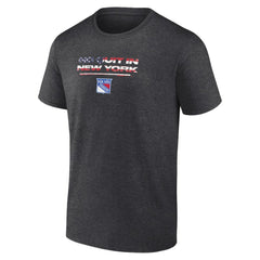 New York Rangers Stars and Stripes T-Shirt - Charcoal - NHL 202545536