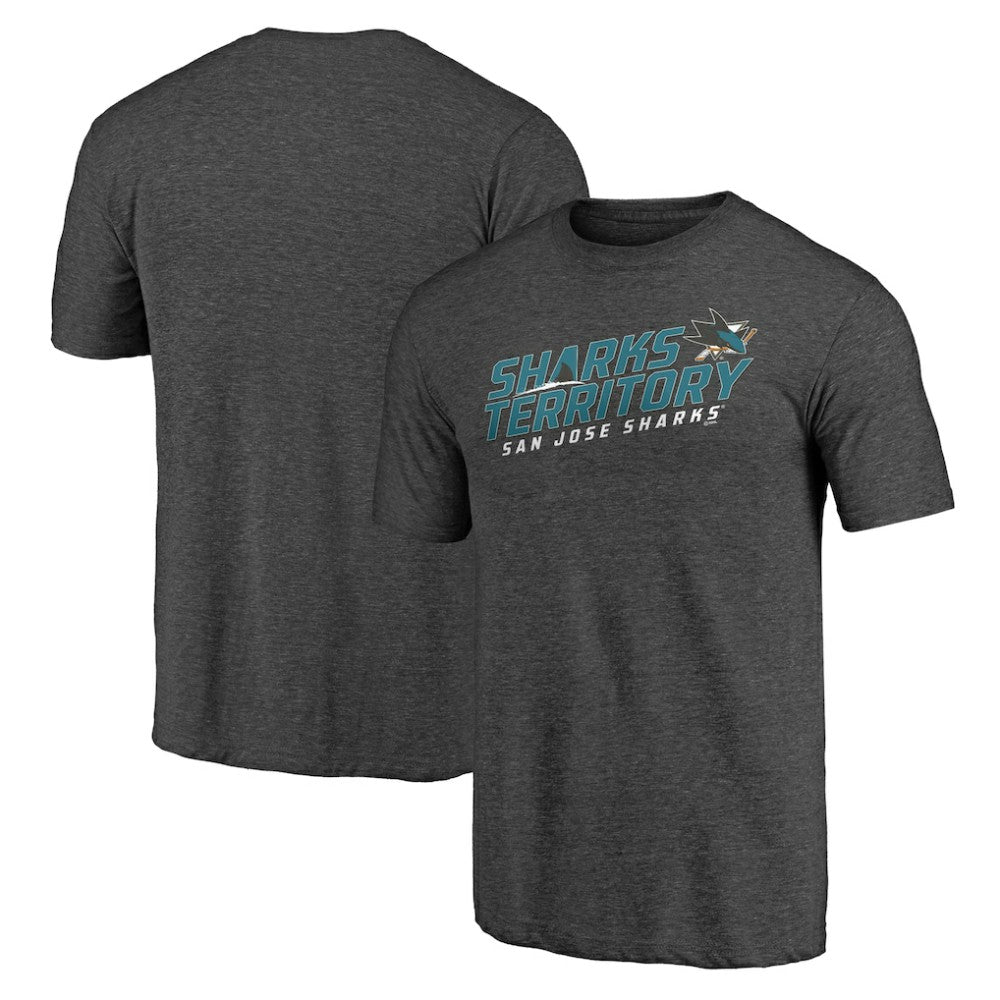 San Jose Sharks Shoot to Score Tri-Blend T-Shirt - Charcoal - NHL 202545561