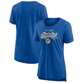 St. Louis Blues Women's Hit the Ice Tri-Blend T-Shirt - Blue - NHL 202545571