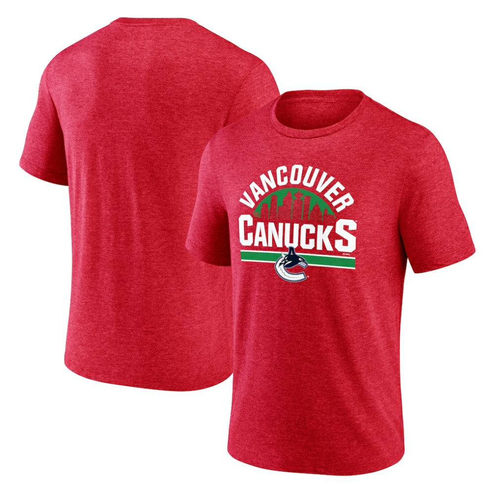 Vancouver Canucks Represent Tri-Blend T-Shirt - Red - NHL 202545585
