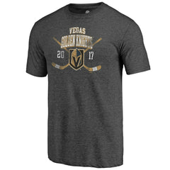 Vegas Golden Knights Line Shift Tri-Blend T-Shirt - Charcoal - NHL 202545588