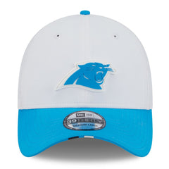 Carolina Panthers New Era 2025 NFL Training Camp 39THIRTY Flex Hat White/Blue