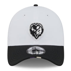 Baltimore Ravens New Era 2025 NFL Training Camp 39THIRTY Flex Hat White/Black