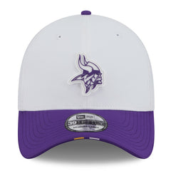 Minnesota Vikings New Era 2025 NFL Training Camp 39THIRTY Flex Hat White/Purple
