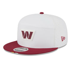 Washington Commanders New Era 2025 NFL Training Camp Split Panel 9FIFTY Snapback Hat White/Burgundy