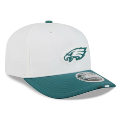 Philadelphia Eagles New Era 2025 NFL Training Camp 9SEVENTY Adjustable Hat White/Midnight Green