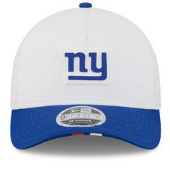 New York Giants New Era 2025 NFL Training Camp A-Frame 9FORTY Adjustable Hat White/Royal