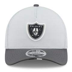 Las Vegas Raiders New Era 2025 NFL Training Camp A-Frame 9FORTY Adjustable Hat Gray/Graphite
