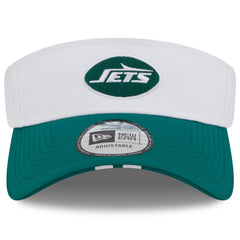 New York Jets New Era 2025 NFL Training Camp Adjustable Visor White/Green