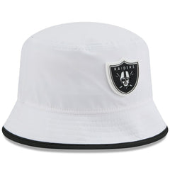 Las Vegas Raiders New Era 2025 NFL Training Camp Stretch Bucket Hat White
