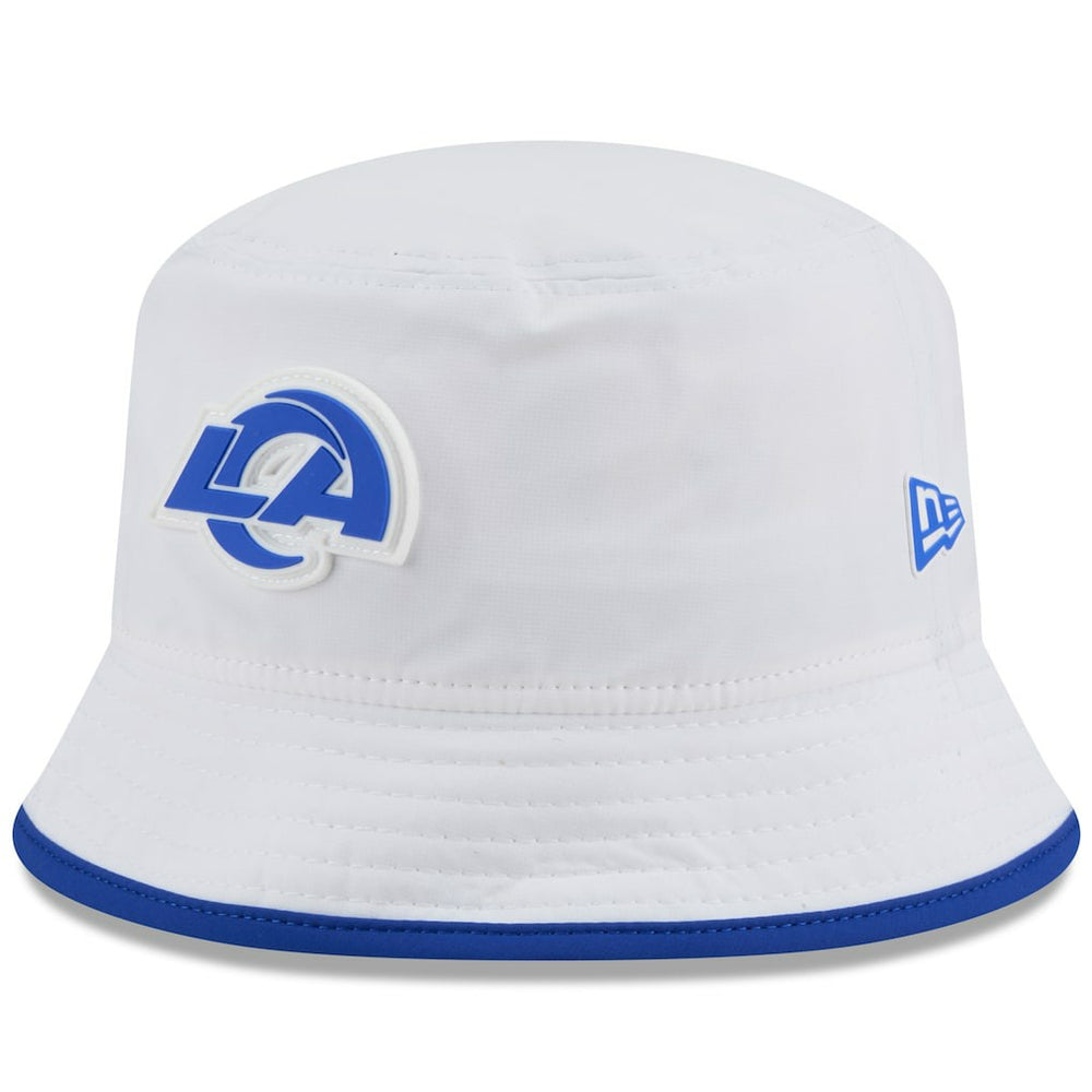 Los Angeles Rams New Era 2025 NFL Training Camp Stretch Bucket Hat White