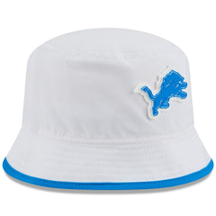 Detroit Lions New Era 2025 NFL Training Camp Stretch Bucket Hat White