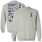 Tottenham Hotspur Vive La Fete Women's Impressions Artwork Pullover Sweatshirt Gray