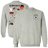 Germany National Team Vive La Fete Women's Impressions Artwork Pullover Sweatshirt Gray
