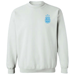 Argentina National Team Vive La Fete Women's Impressions Artwork Pullover Sweatshirt White